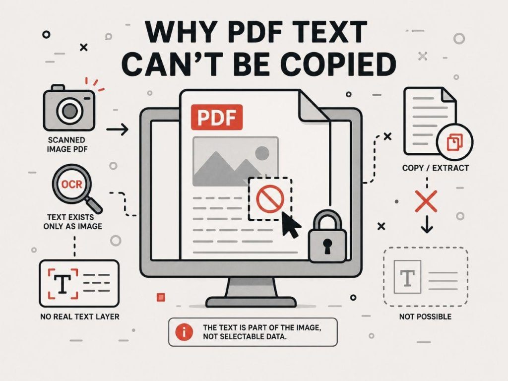 کپی نشدن متن PDF